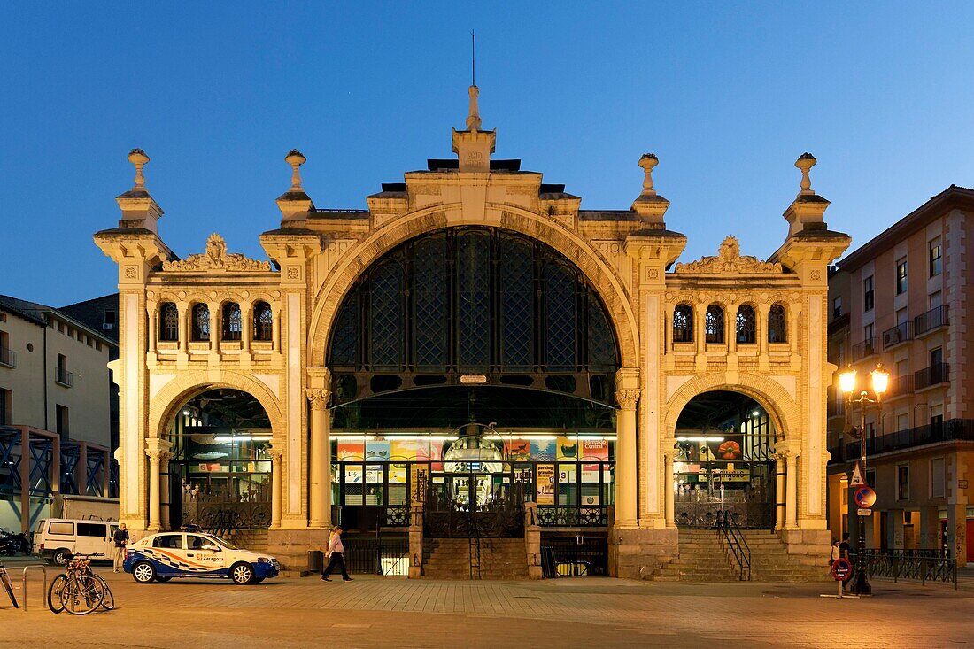 Spanien, Aragonien, Zaragoza, der zentrale Markt Mercado de Lanuza