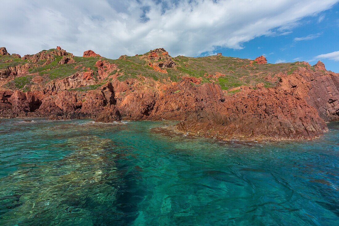 Frankreich, Corse du Sud, Golf von Porto, von der UNESCO zum Weltkulturerbe erklärt, Naturschutzgebiet Scandola