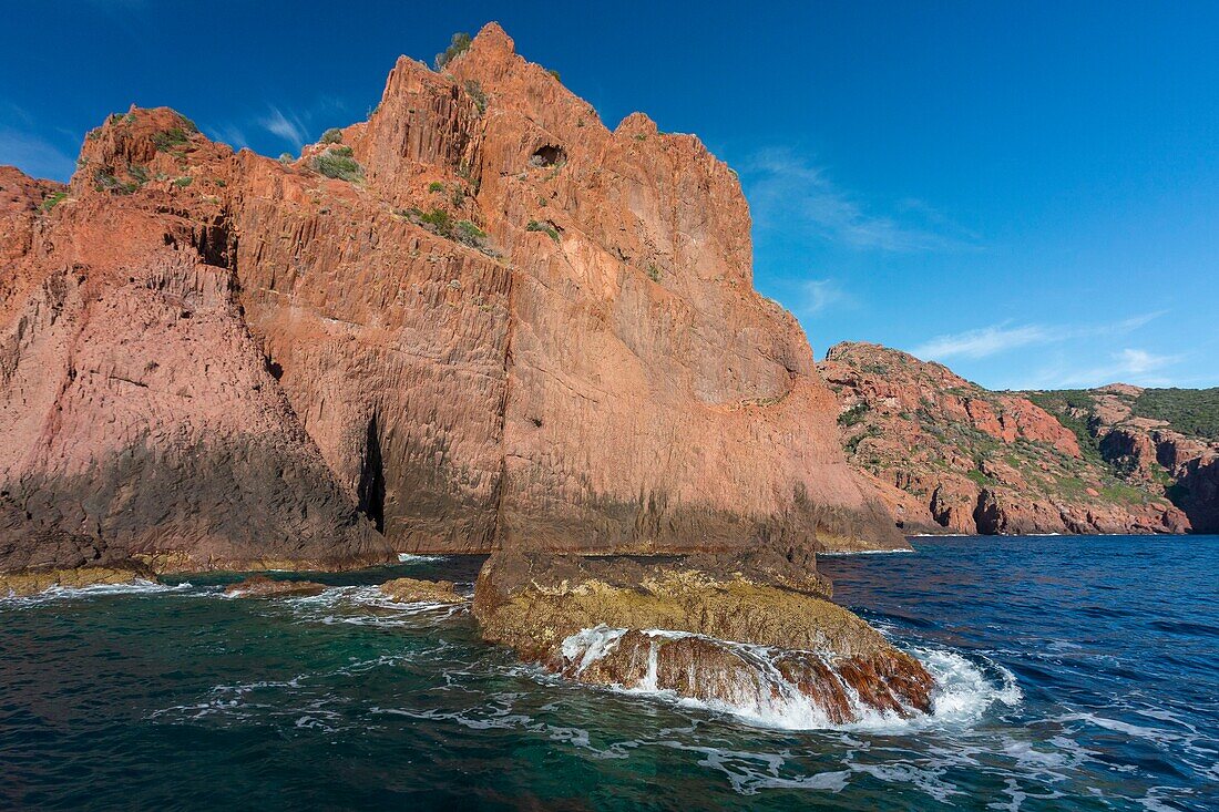 Frankreich, Corse du Sud, Golf von Porto, von der UNESCO zum Weltkulturerbe erklärt, Naturschutzgebiet Scandola