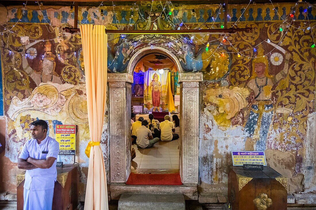 Sri Lanka, Zentralprovinz, Kandy, Weltkulturerbe, Hindu-Tempel in der königlichen Palastanlage