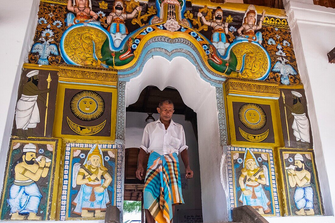 Sri Lanka, Central province, Kandy, a World Heritage Site, Hindu temple in the royal palace complex