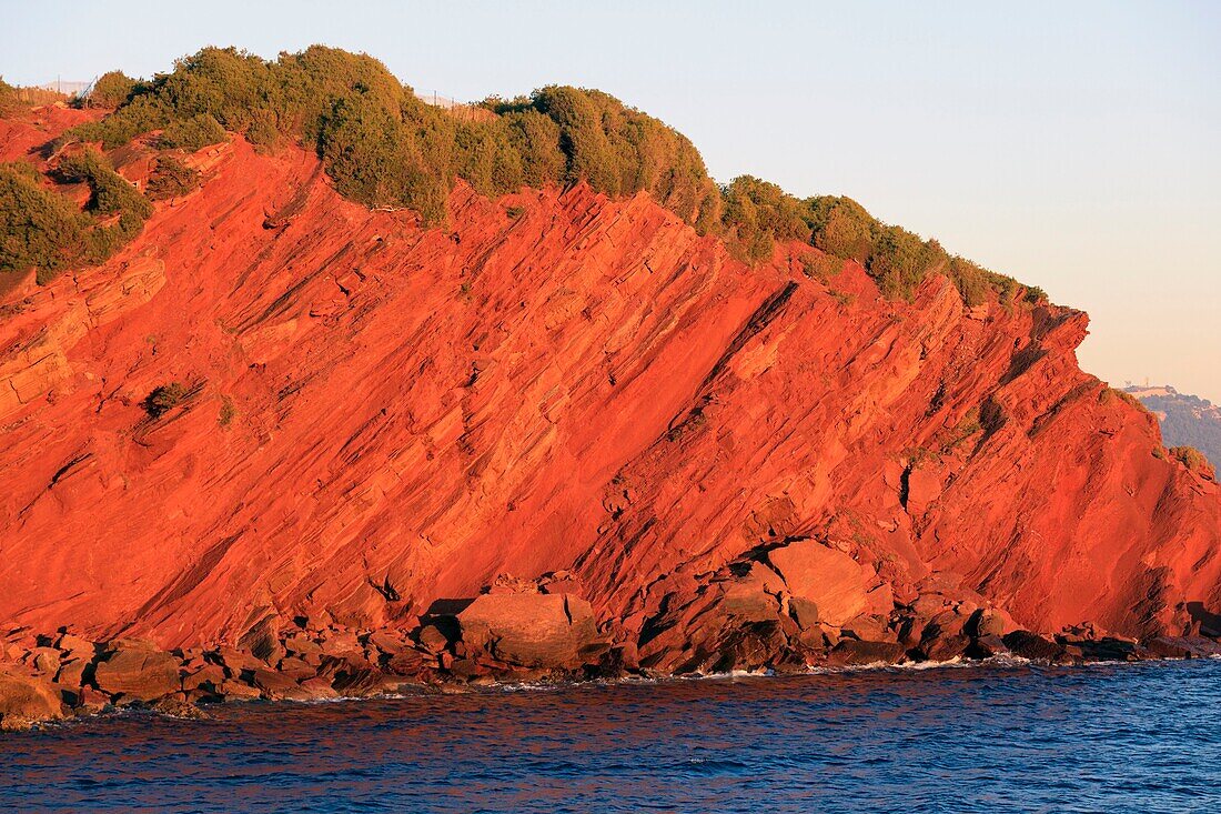 France, Var, Sanary sur Mer, tip of Bau Rouge, Sanary Bay