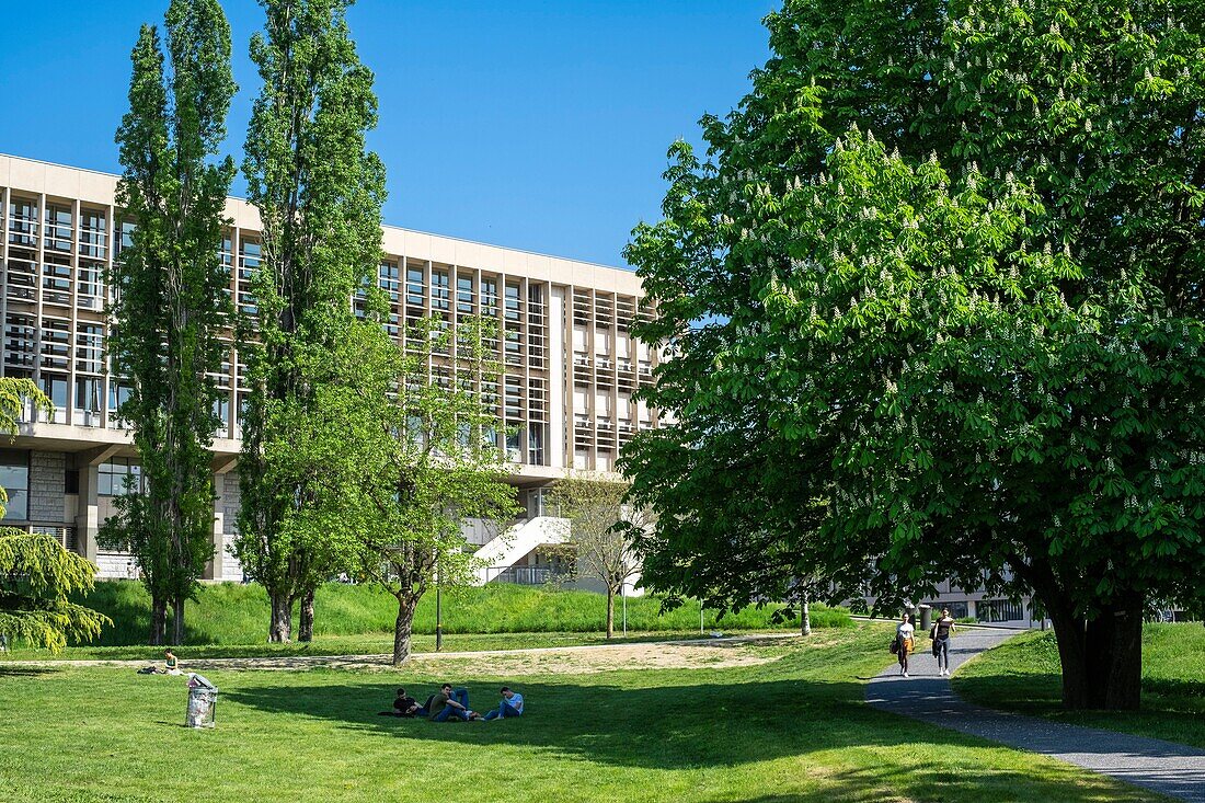 France, Rhone, Villeurbanne, La Doua campus, Lyon 1 University Library