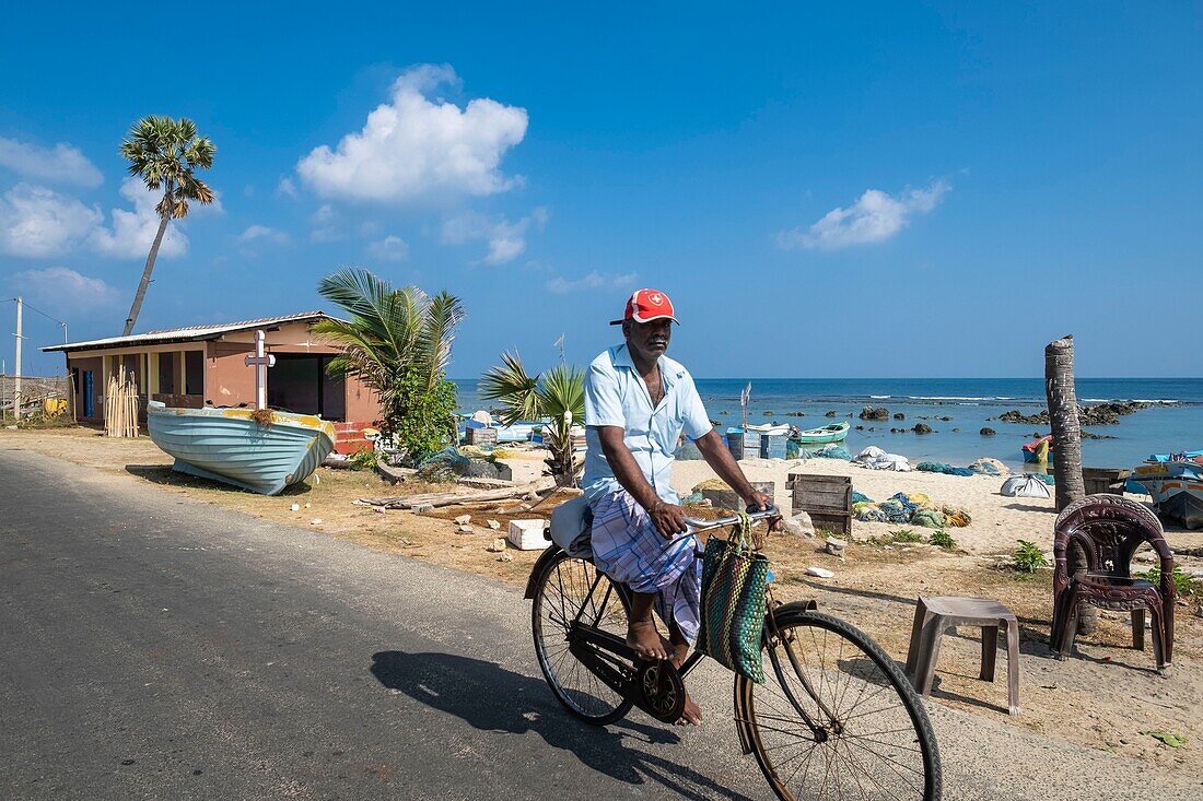 Sri Lanka, Nordprovinz, Jaffna-Halbinsel, Point Pedro ist eine Stadt am nördlichsten Punkt der Insel