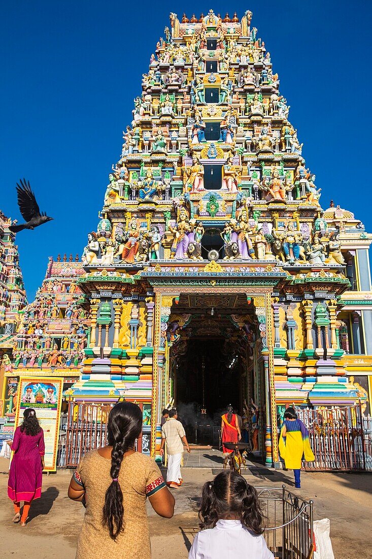 Sri Lanka, Eastern province, Trincomalee (or Trinquemalay), Pathirakali Amman Hindu temple