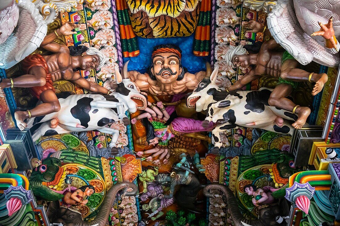 Sri Lanka, Eastern province, Trincomalee (or Trinquemalay), Pathirakali Amman Hindu temple