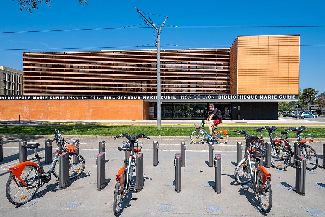 Frankreich, Rhône, Villeurbanne, Campus La Doua, Marie-Curie-Bibliothek