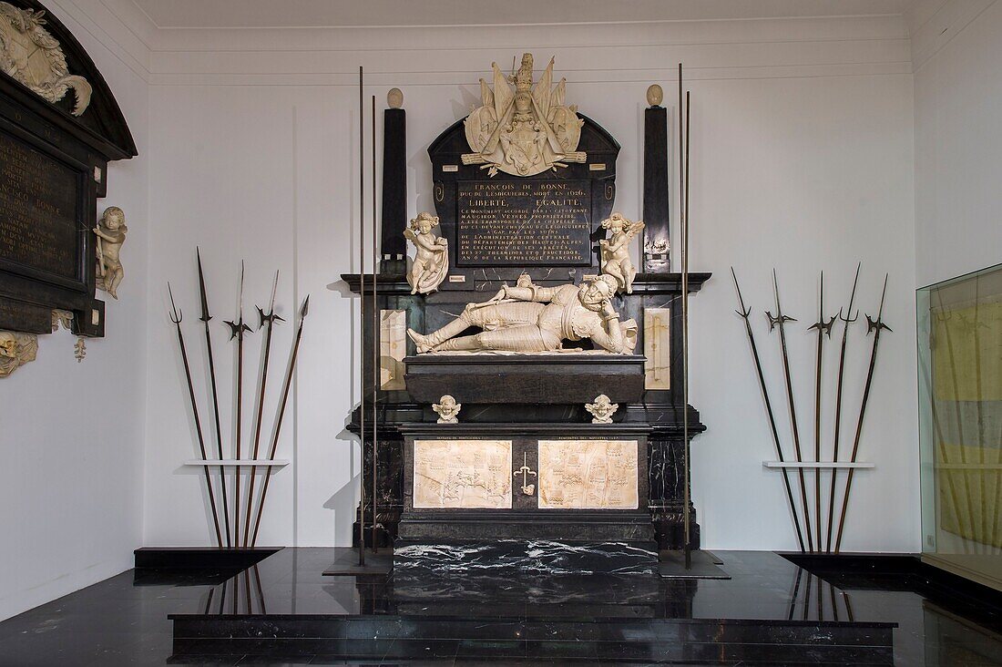 France, Hautes Alpes, Gap, in the departmental museum of Gap the mausoleum of Lesdiguieres de François Bonne