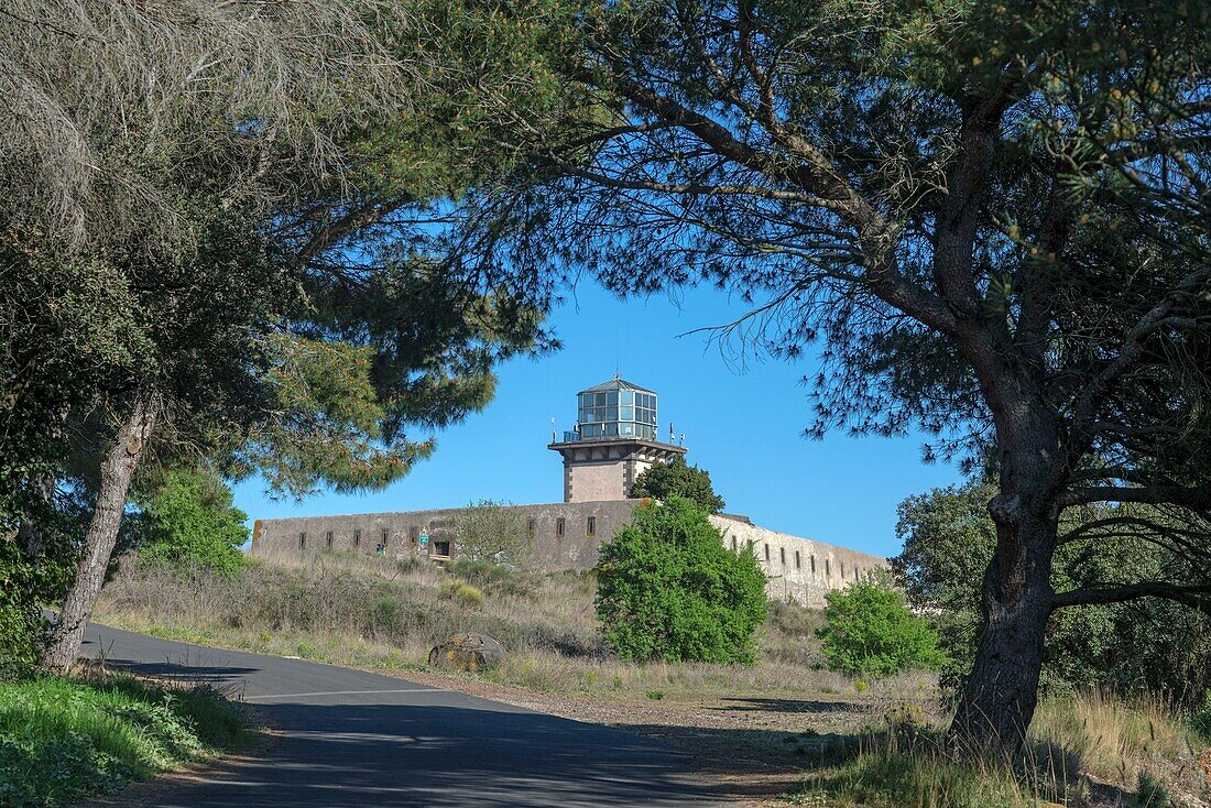 Frankreich, Herault, Agde, Berg Saint-Loup, Semaphor