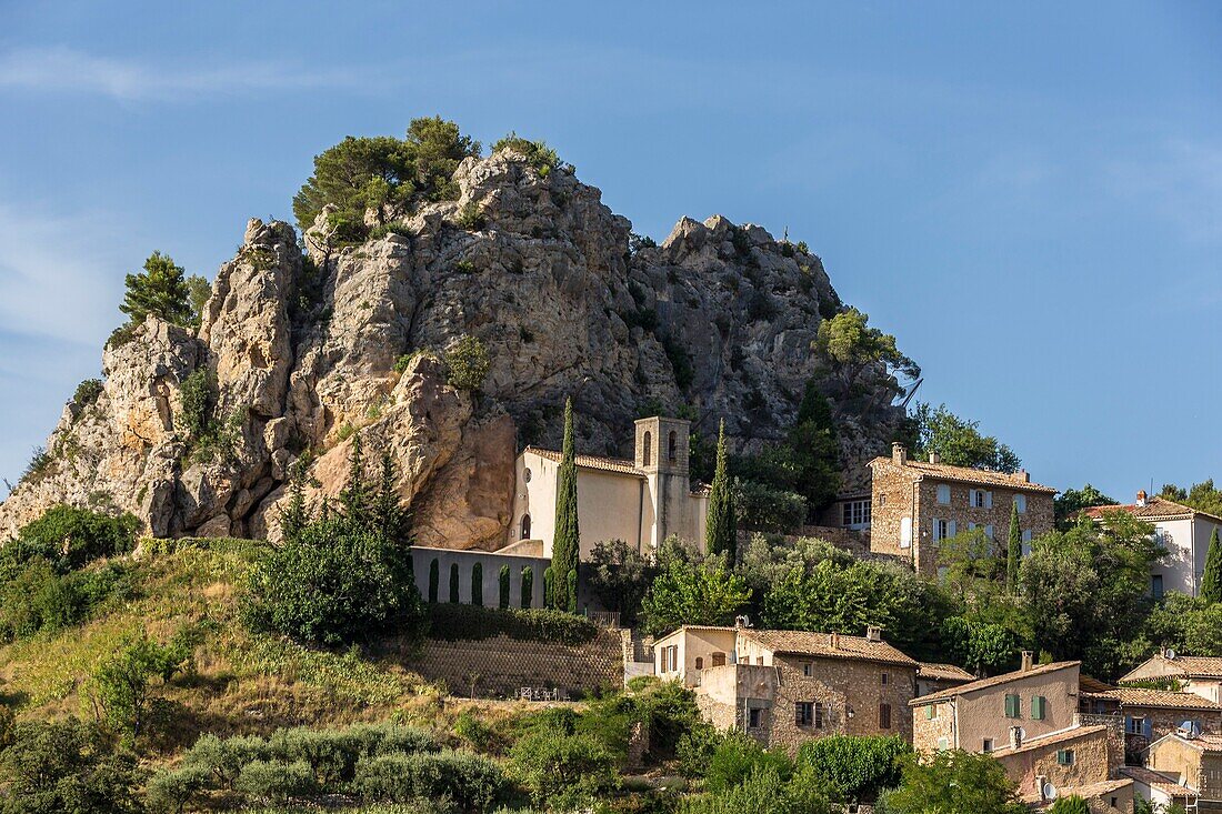 Frankreich, Vaucluse, Pays des Dentelles de Montmirail, Ortschaft La Roque Alric