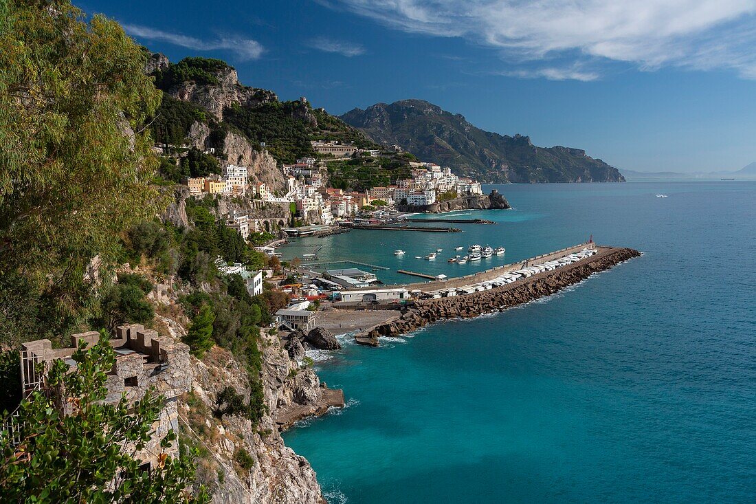 Italien, Kampanien, Amalfiküste, von der UNESCO zum Weltkulturerbe erklärt, Amalfi