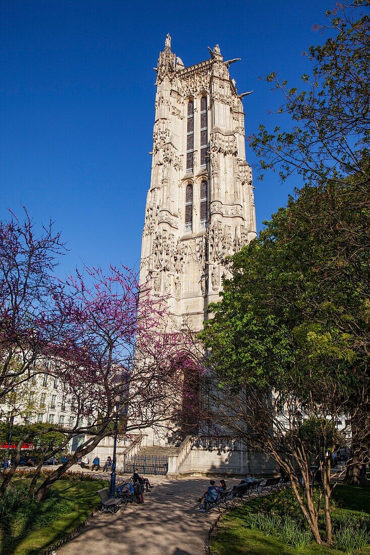 France, Paris, the Saint Jacques Tower