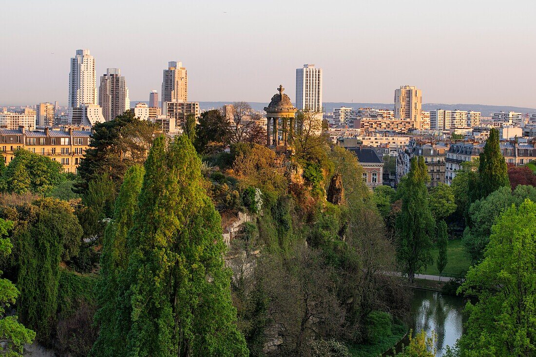 France, Paris, the park of Buttes de Chaumont