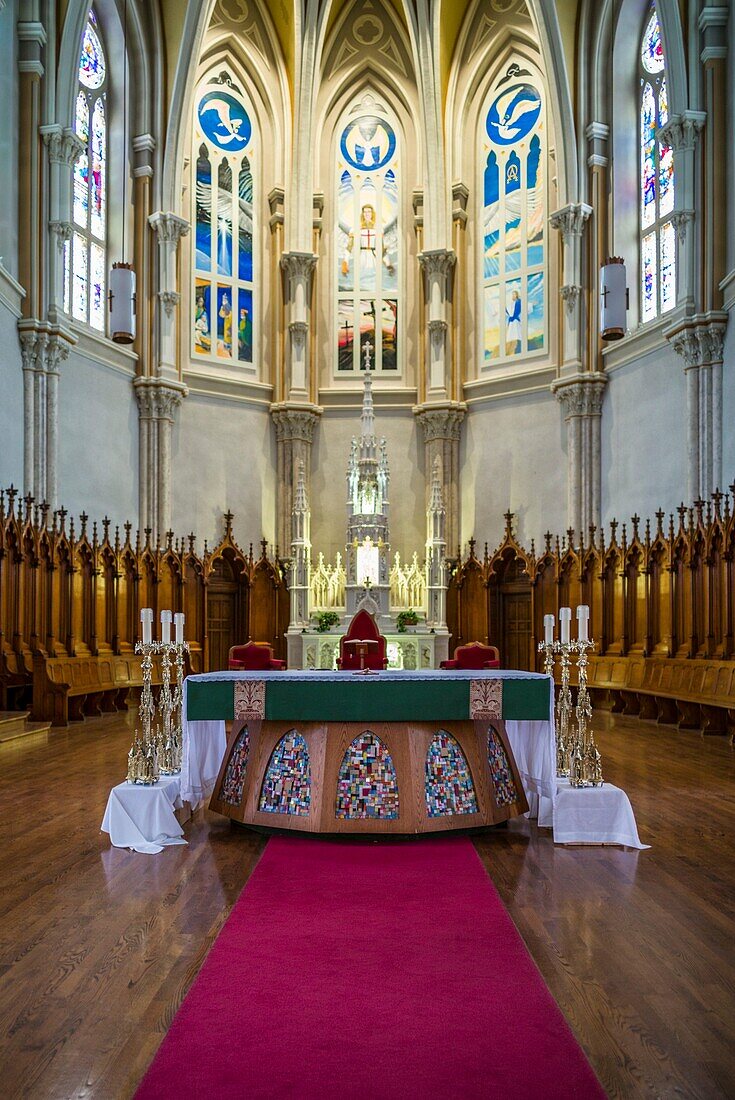 Canada, New Brunswick, Miramichi, St. Michael's Basilica, interior