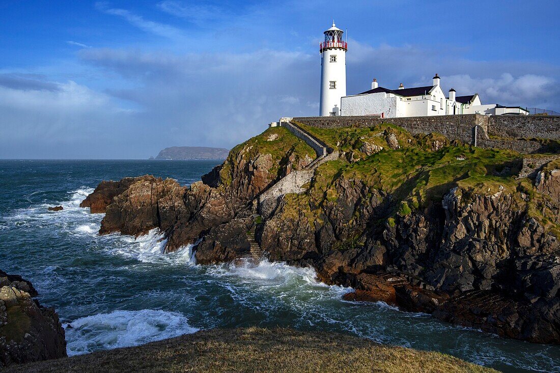 Ireland, County Donegal, Fanad Head, the most northern lighthouse of Ireland