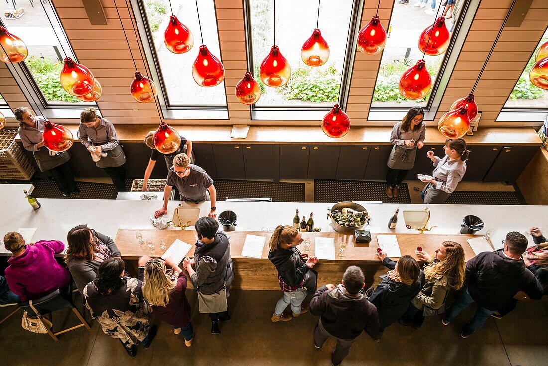 Canada, Nova Scotia, Annapolis Valley, Wolfville, Lightfoot and Wolfville Winery, interior