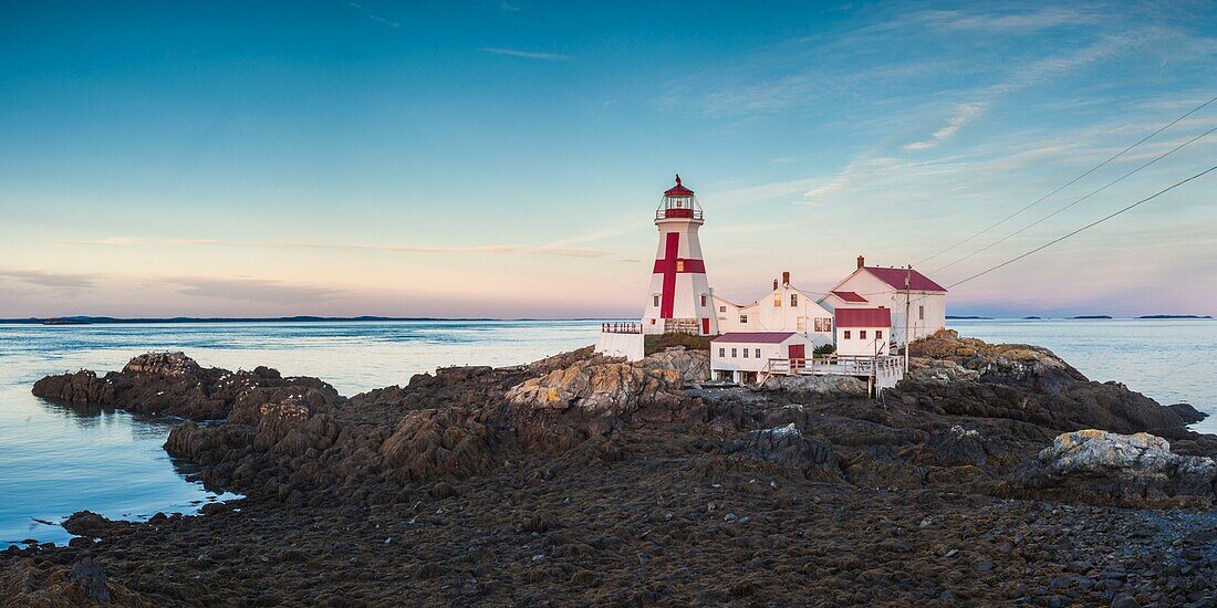 Kanada, New Brunswick, Campobello Island, Leuchtturm der Head Harbour Lightstation