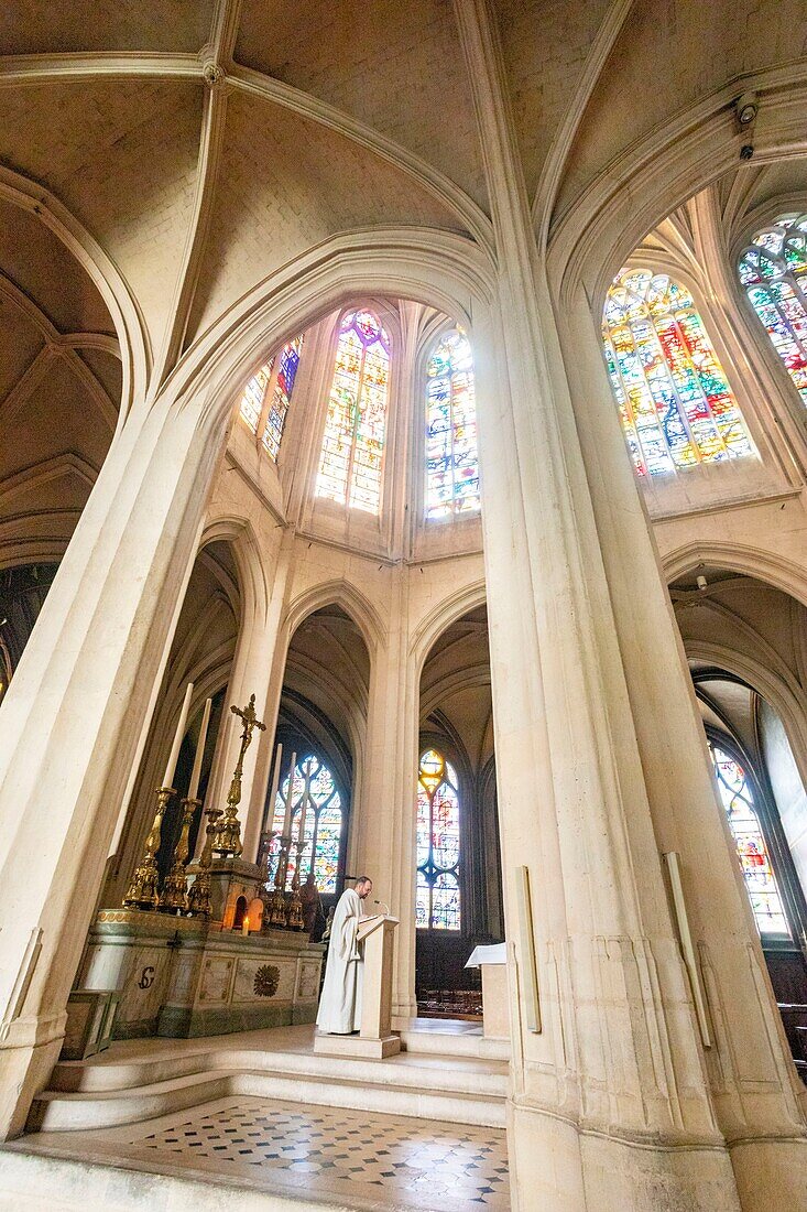 Frankreich, Paris, Saint-Gervais-Platz, Saint-Gervais-Kirche Saint-Protais