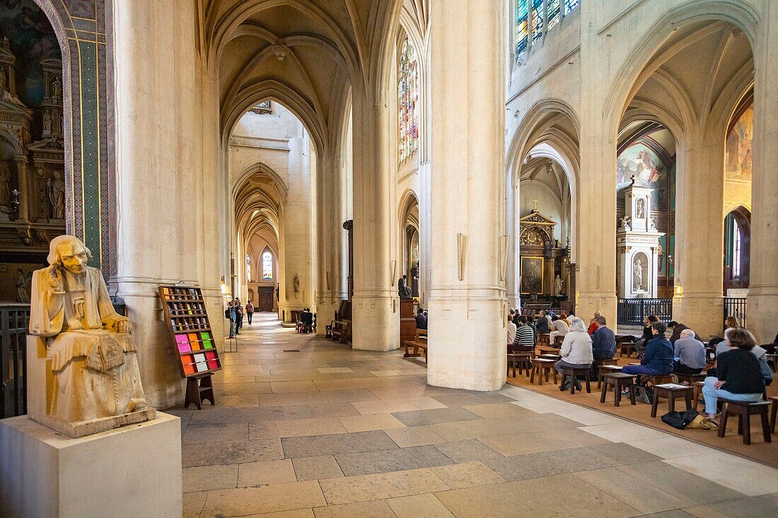 Frankreich, Paris, Saint-Gervais-Platz, Saint-Gervais-Kirche Saint-Protais