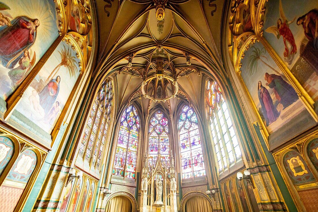 France, Paris, Saint Gervais Square, Saint Gervais Saint Protais Church, Chapel of the Virgin