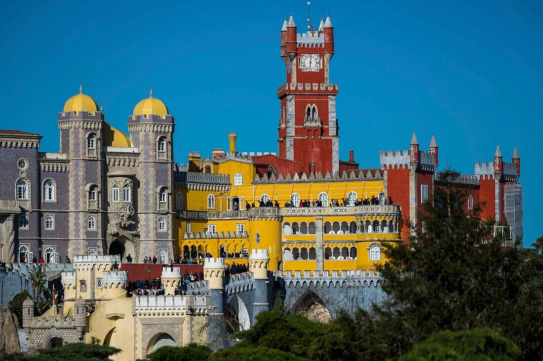 Portugal, Sintra, Nationalpalast von Pena