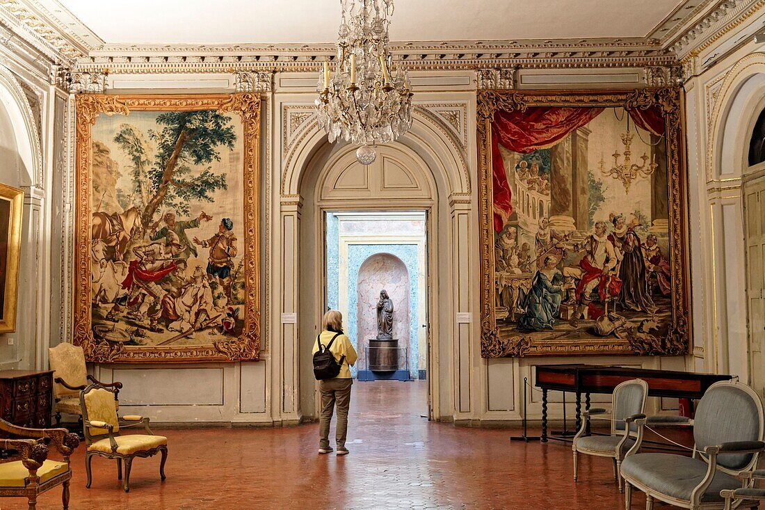 France, Bouches du Rhone, Aix en Provence, Saint Sauveur district, Place des Martyrs de la resistance (old Archbishop square), Archiepiscopal palace, Tapestry museum