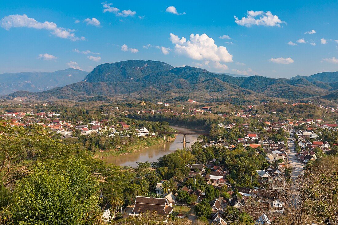 Laos, Luang Prabang, Blick vom Berg Phousi