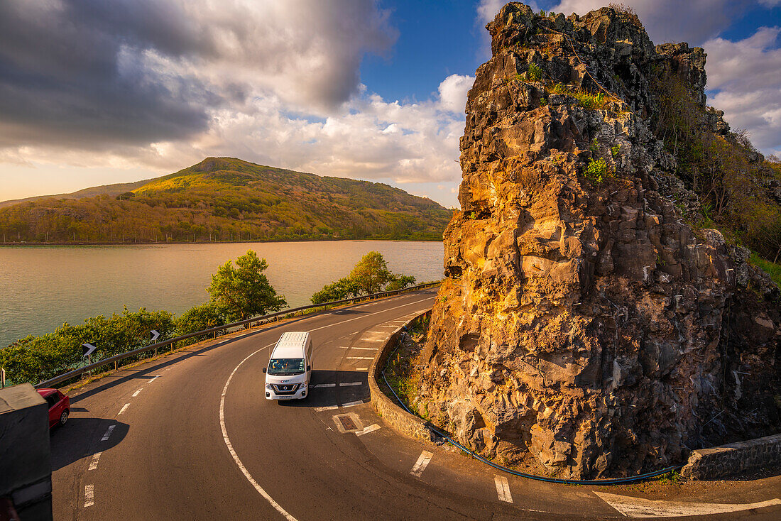 View of Baie du Cap from Maconde Viewpoint, Savanne District, Mauritius, Indian Ocean, Africa