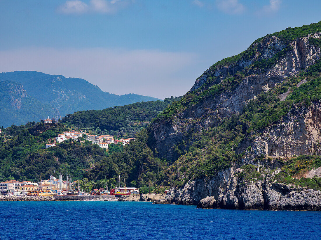 Blick auf Karlovasi, Insel Samos, Nördliche Ägäis, Griechische Inseln, Griechenland, Europa