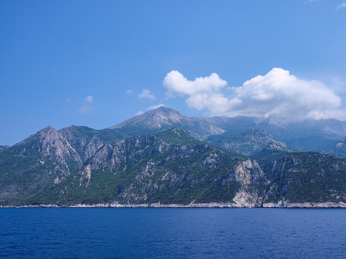 Coast between Karlovasi and Kallithea, Samos Island, North Aegean, Greek Islands, Greece, Europe