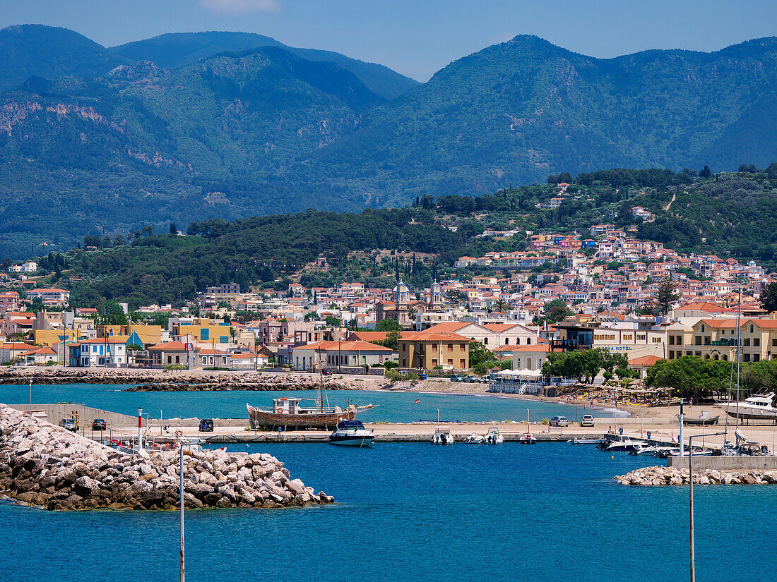 Port in Karlovasi, Samos Island, North Aegean, Greek Islands, Greece, Europe