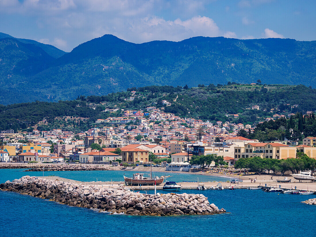 Blick auf Karlovasi, Insel Samos, Nördliche Ägäis, Griechische Inseln, Griechenland, Europa