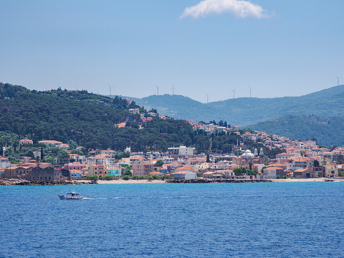 View towards Karlovasi, Samos Island, North Aegean, Greek Islands, Greece, Europe