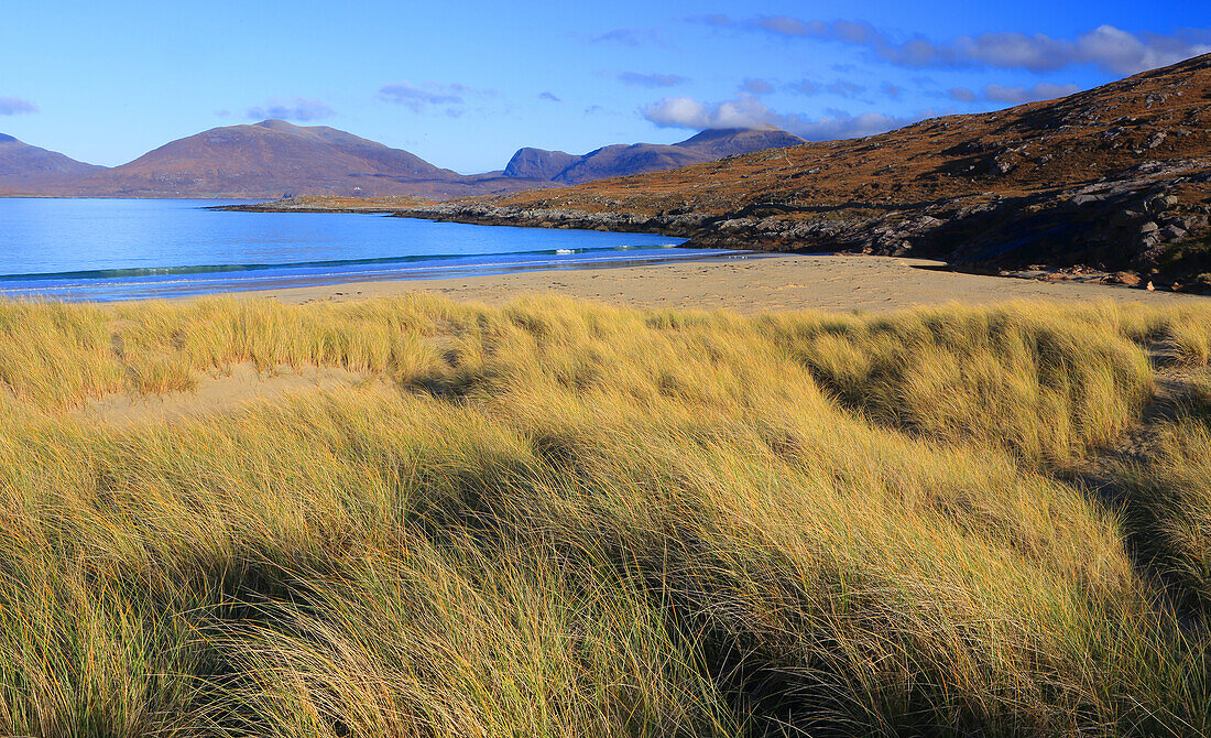 Luskentyre beach, Harris, Äußere Hebriden, Schottland, Vereinigtes Königreich, Europa