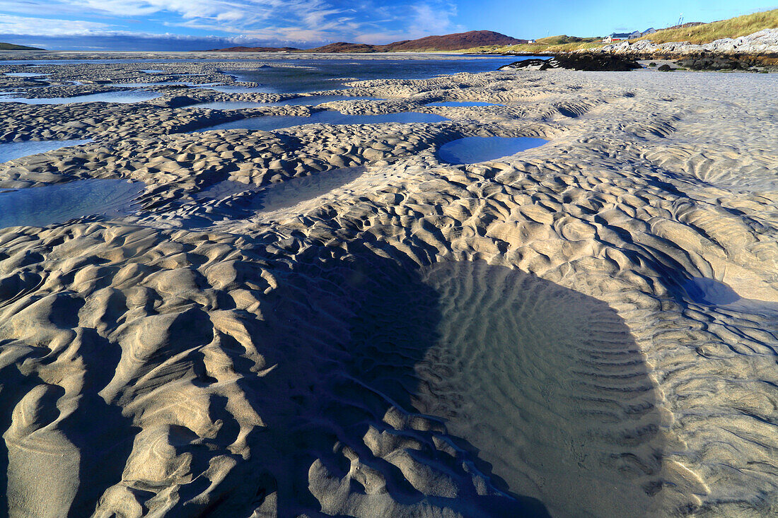 Luskentyre beach, Harris, Äußere Hebriden, Schottland, Vereinigtes Königreich, Europa