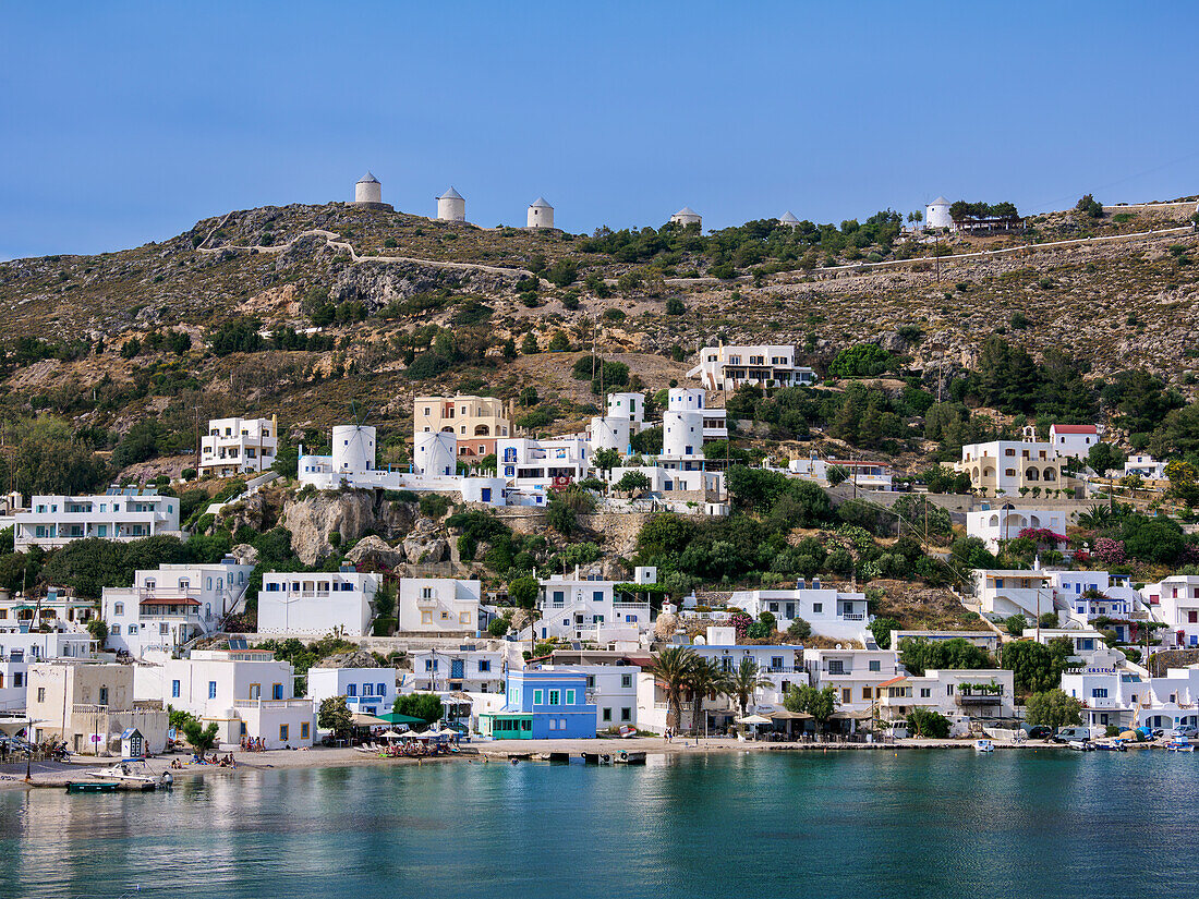 Pandeli Waterfront, Agia Marina, Leros Island, Dodecanese, Greek Islands, Greece, Europe