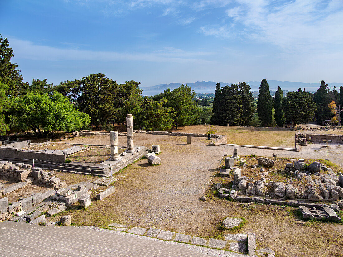 Ruins of ancient Asclepieion, Kos Island, Dodecanese, Greek Islands, Greece, Europe