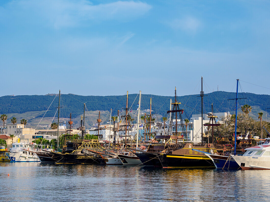 Kos Town Harbour, Kos Island, Dodecanese, Greek Islands, Greece, Europe