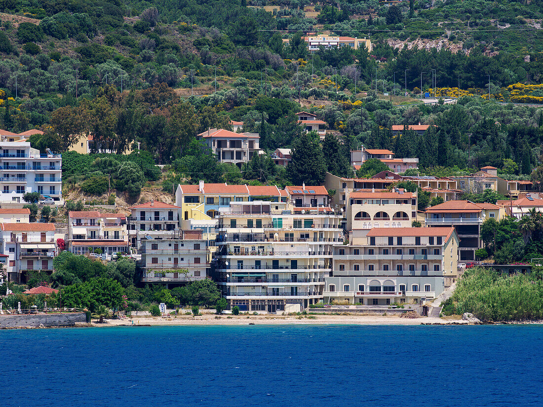 Waterfront of Samos Town, Samos Island, North Aegean, Greek Islands, Greece, Europe