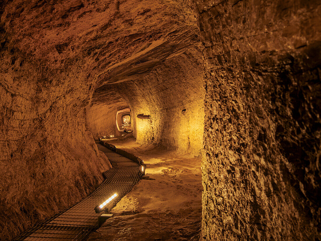 Eupalinos-Tunnel, UNESCO-Weltkulturerbe, Berg Kastro, Pythagoreio, Insel Samos, Nord-Ägäis, Griechische Inseln, Griechenland, Europa