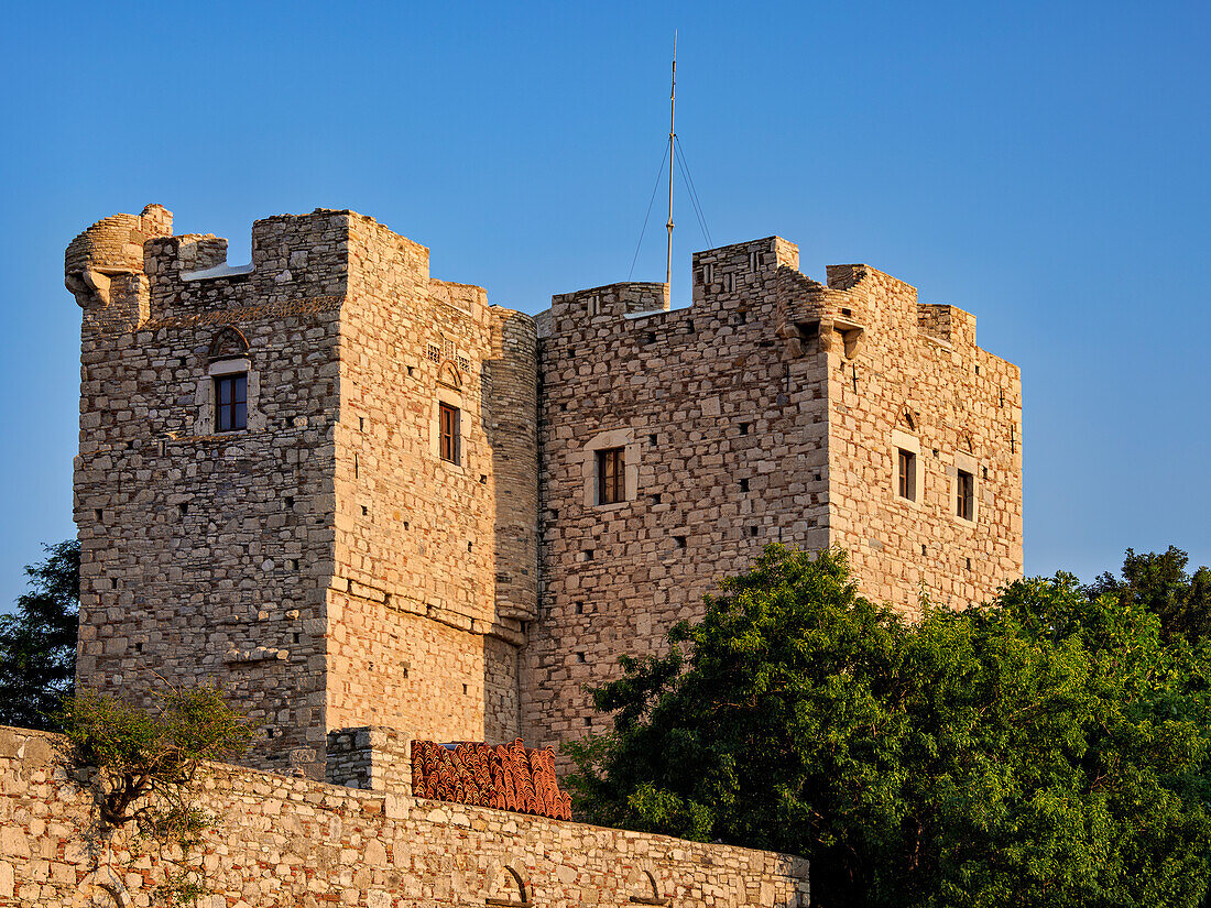 Turm der Burg Lykourgos Logothetis, Pythagoreio, Insel Samos, Nordägäis, Griechische Inseln, Griechenland, Europa