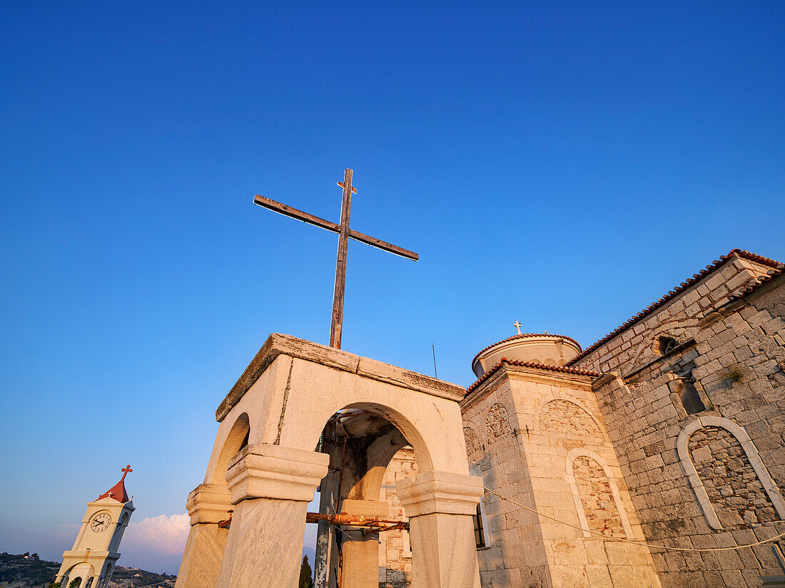 Church of the Transfiguration of Christ the Saviour at the Lykourgos Logothetis Castle, Pythagoreio, Samos Island, North Aegean, Greek Islands, Greece, Europe