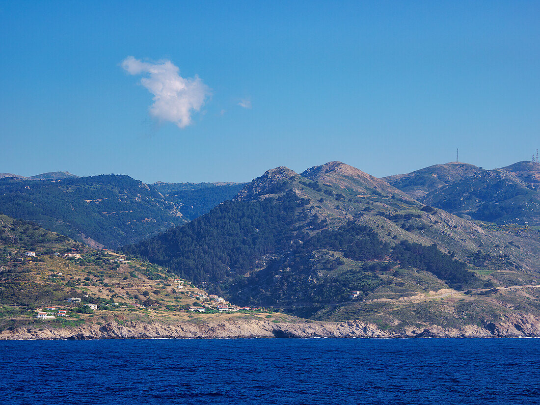 Küste der Insel Ikaria, Nordägäis, Griechische Inseln, Griechenland, Europa