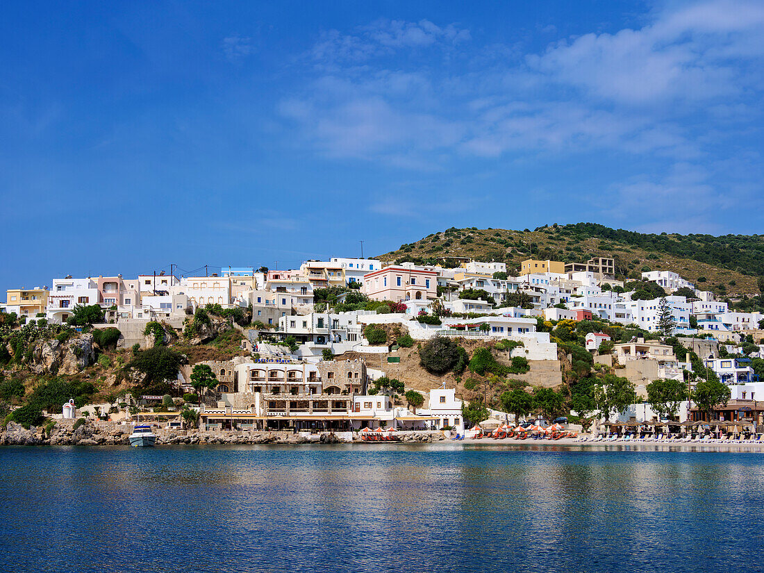 Pandeli am Wasser, Insel Leros, Dodekanes, Griechische Inseln, Griechenland, Europa