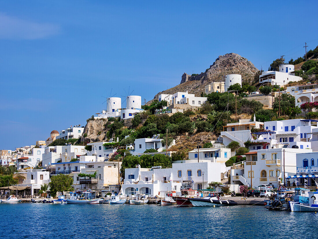 Pandeli am Wasser, Insel Leros, Dodekanes, Griechische Inseln, Griechenland, Europa