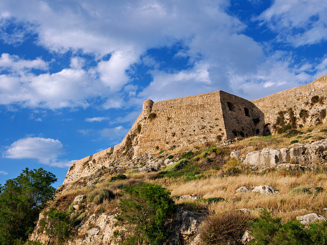 Venetian Fortezza Castle, City of Rethymno, Rethymno Region, Crete, Greek Islands, Greece, Europe