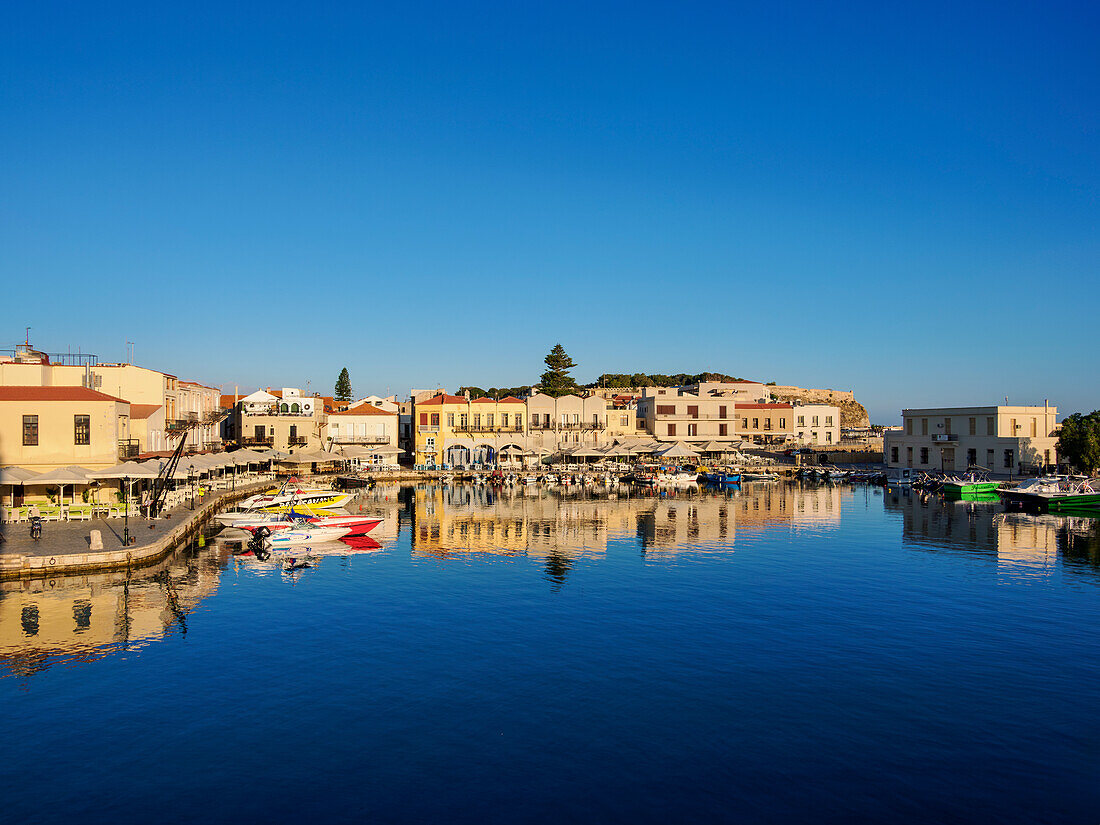 Alter venezianischer Hafen, Stadt Rethymno, Region Rethymno, Kreta, Griechische Inseln, Griechenland, Europa