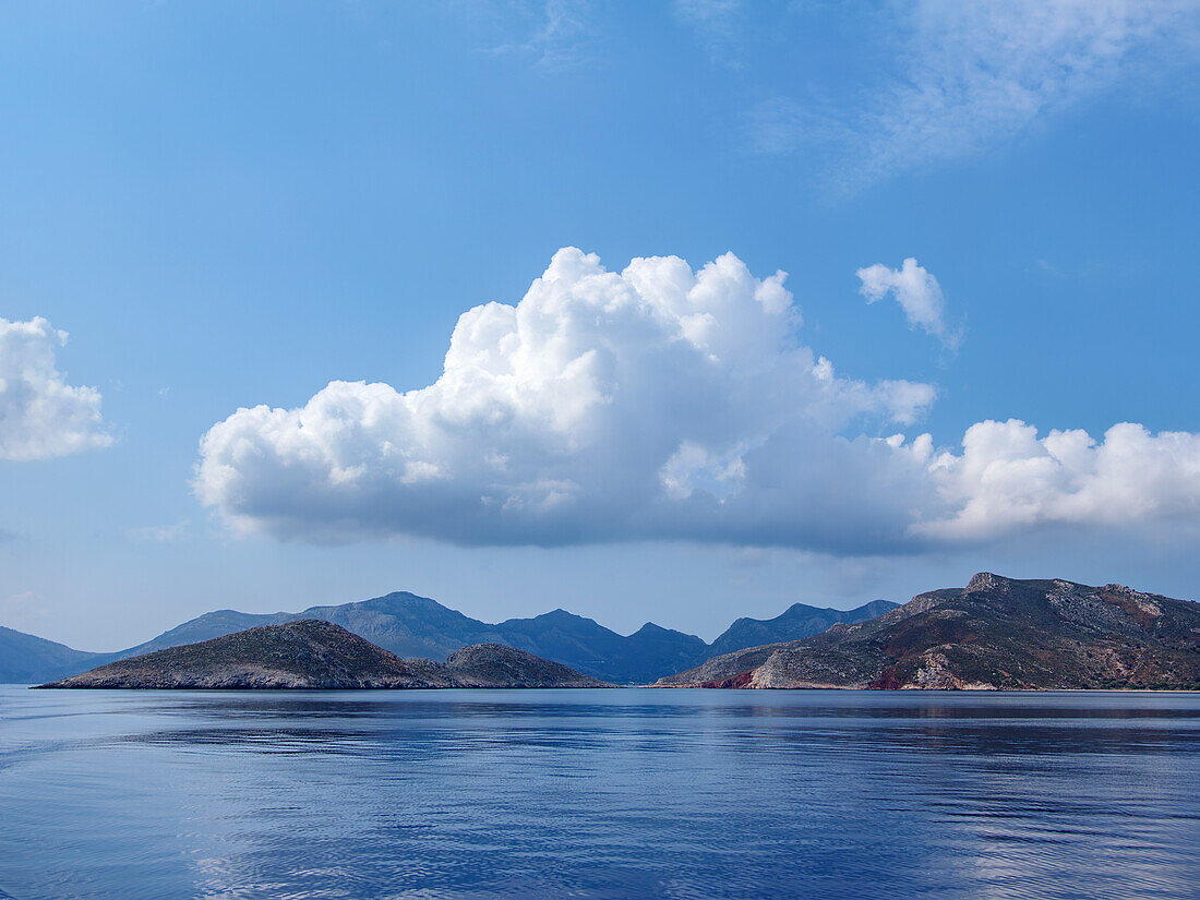 Küste der Insel Tilos, Dodekanes, Griechische Inseln, Griechenland, Europa