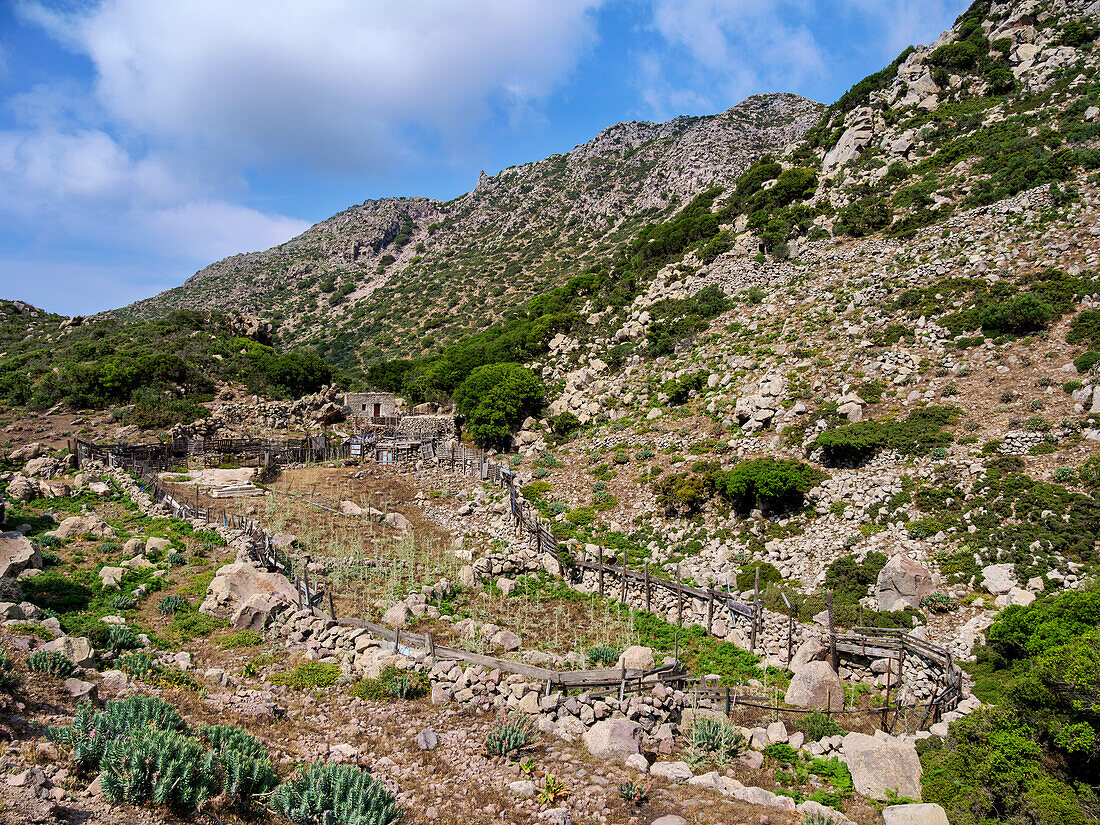 Landschaft der Insel Nisyros, Dodekanes, Griechische Inseln, Griechenland, Europa