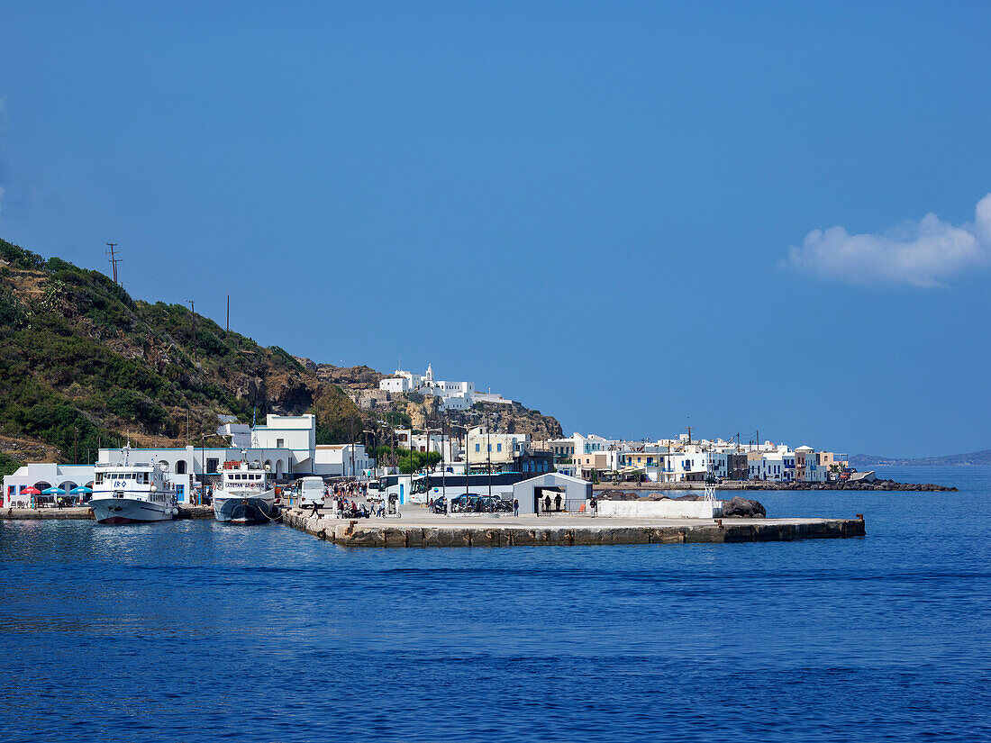 Port in Mandraki, Nisyros Island, Dodecanese, Greek Islands, Greece, Europe